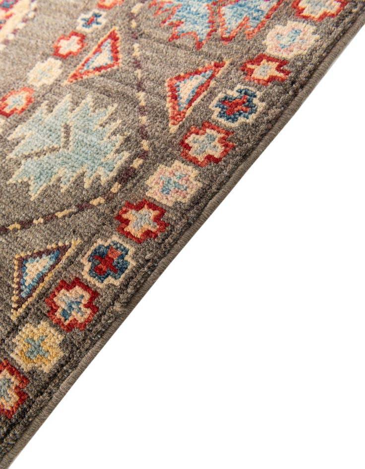 Detail image of  2' 7 x 10'  Hand Knotted Kazak Runner Rug
