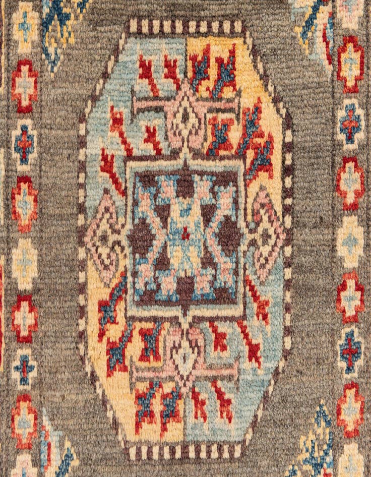 Detail image of  2' 7 x 10'  Hand Knotted Kazak Runner Rug