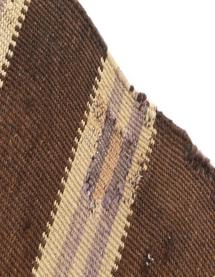 Detail image of  4' x 8'  Hand Woven Kilim Afghan Wool Runner Rug