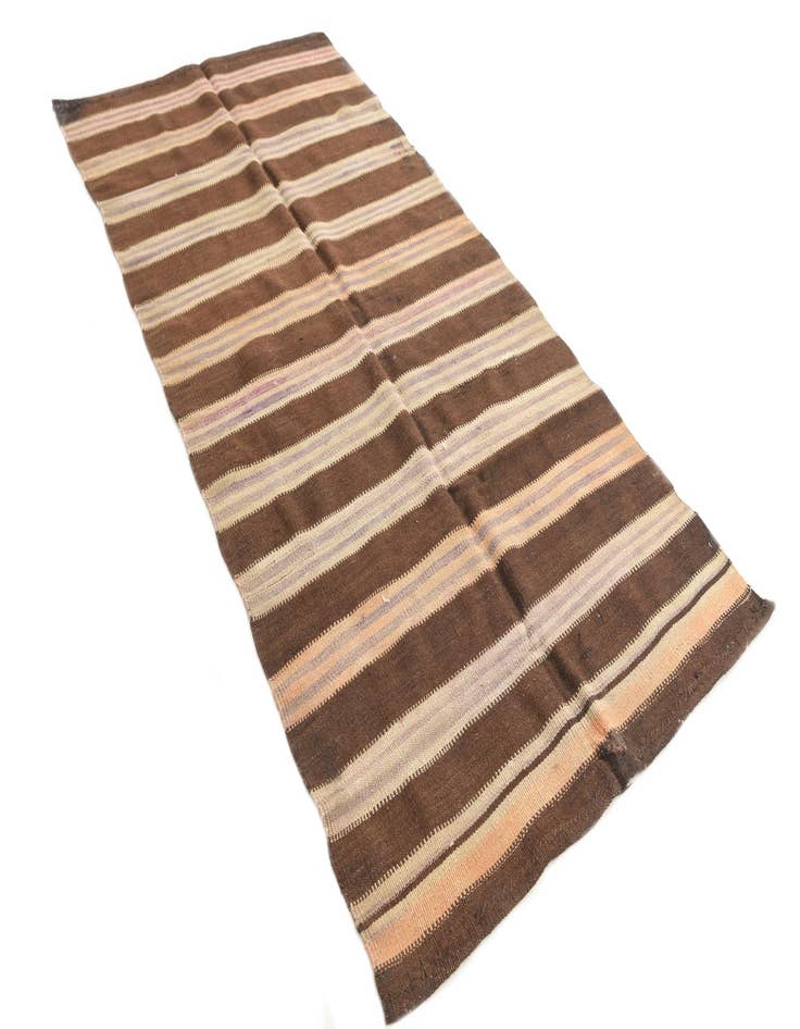 Detail image of  4' x 8'  Hand Woven Kilim Afghan Wool Runner Rug