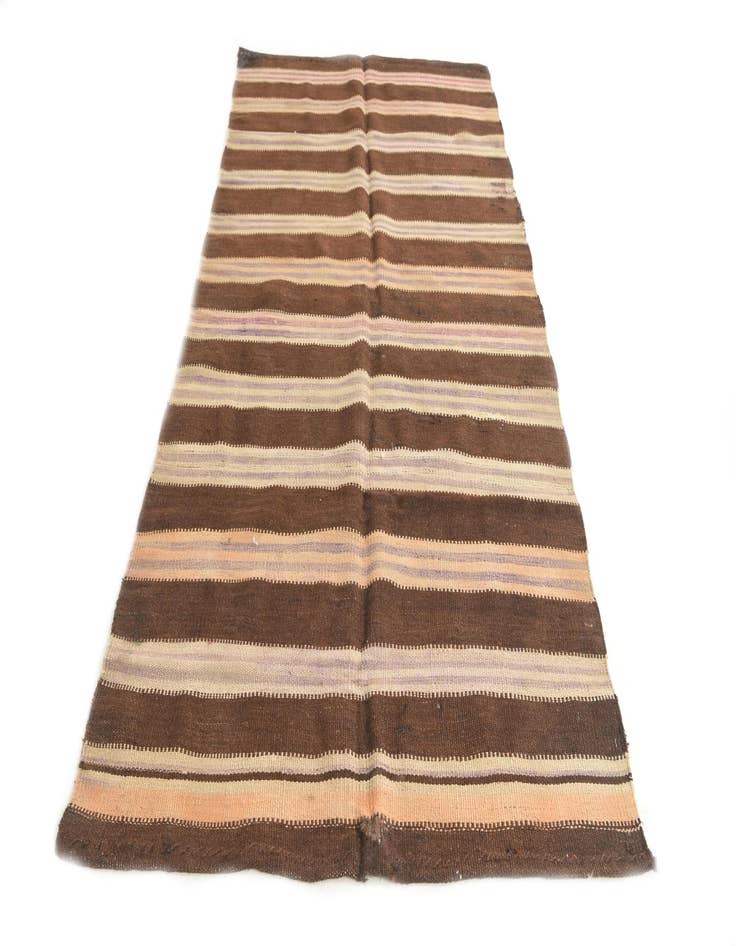 Detail image of  4' x 8'  Hand Woven Kilim Afghan Wool Runner Rug