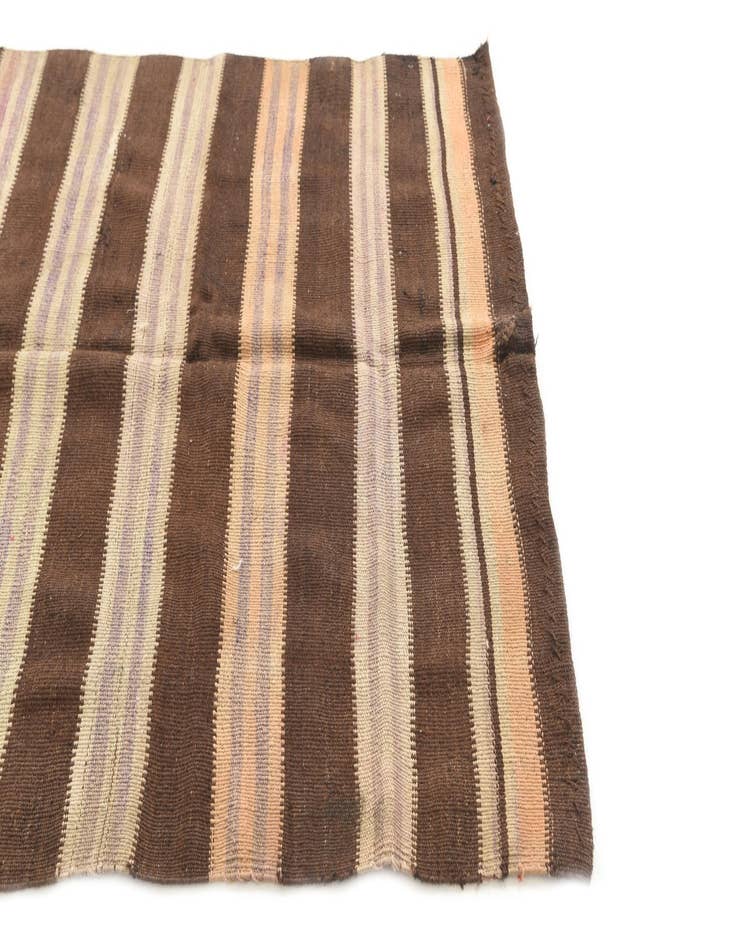 Detail image of  4' x 8'  Hand Woven Kilim Afghan Wool Runner Rug