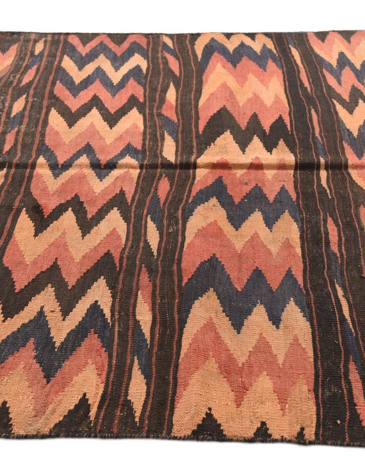 Detail image of  5' 2 x 10' 2  Hand Woven Kilim Afghan Wool Runner Rug