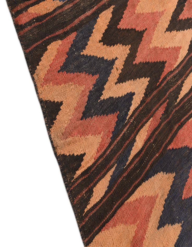 Detail image of  5' 2 x 10' 2  Hand Woven Kilim Afghan Wool Runner Rug