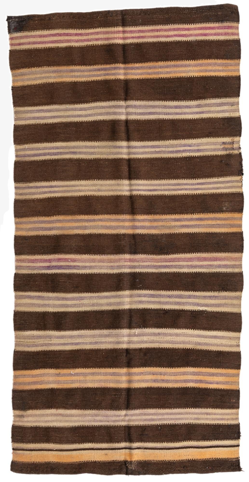  4' x 8'  Hand Woven Kilim Afghan Wool Runner Rug