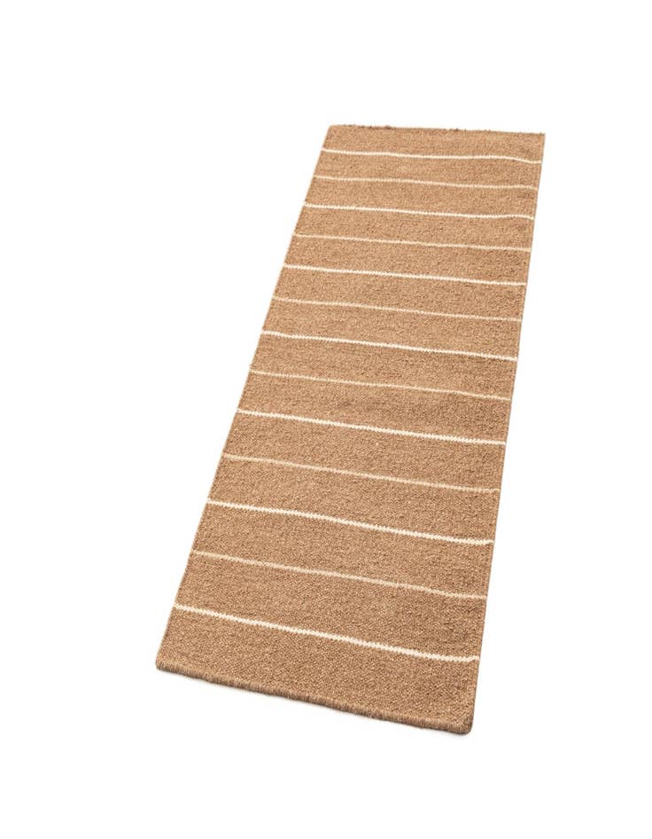 Detail image of  2' 4 x 4' 6  Hand Woven Kilim Dhurrie Wool Runner Rug