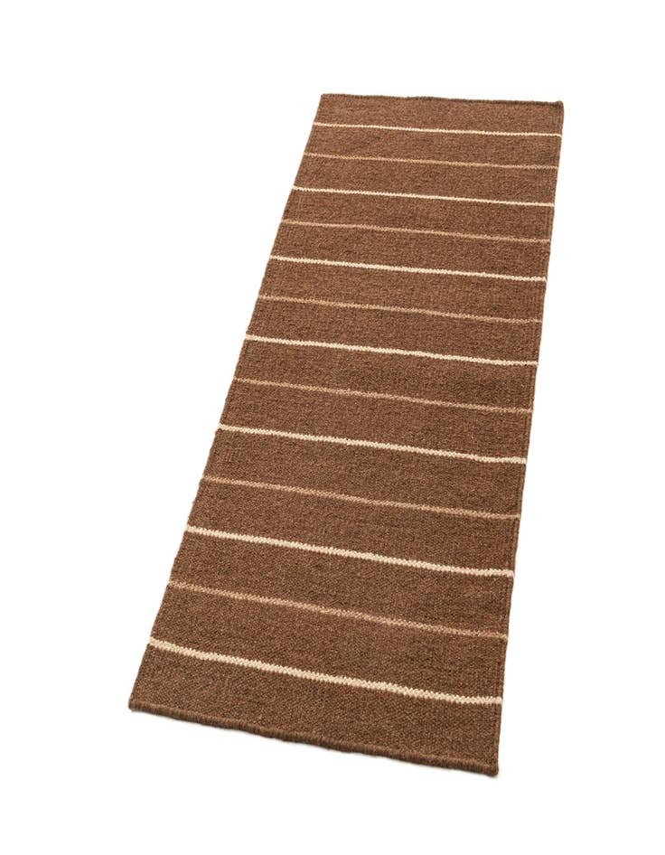 Detail image of  2' 4 x 4' 6  Hand Woven Kilim Dhurrie Wool Runner Rug