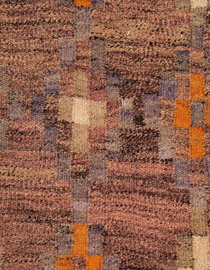 Detail image of  3' 9 x 7' 4  Hand Woven Kilim Fars Wool Runner Rug