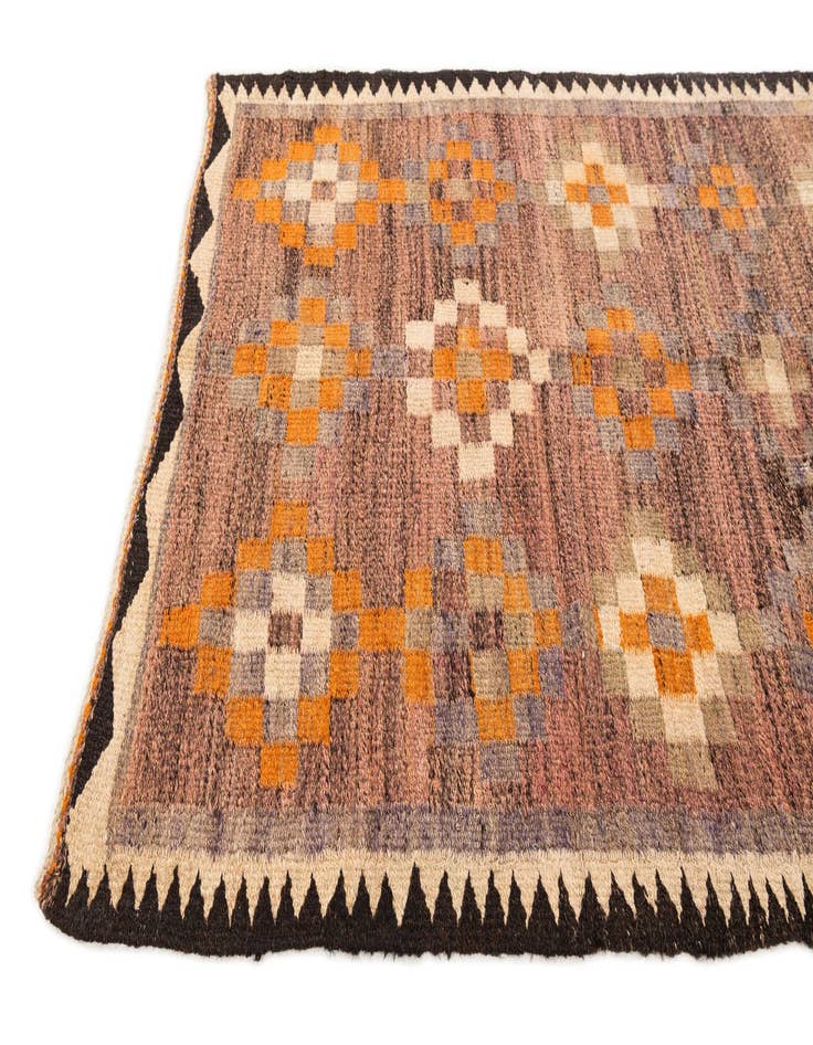 Detail image of  3' 9 x 7' 4  Hand Woven Kilim Fars Wool Runner Rug
