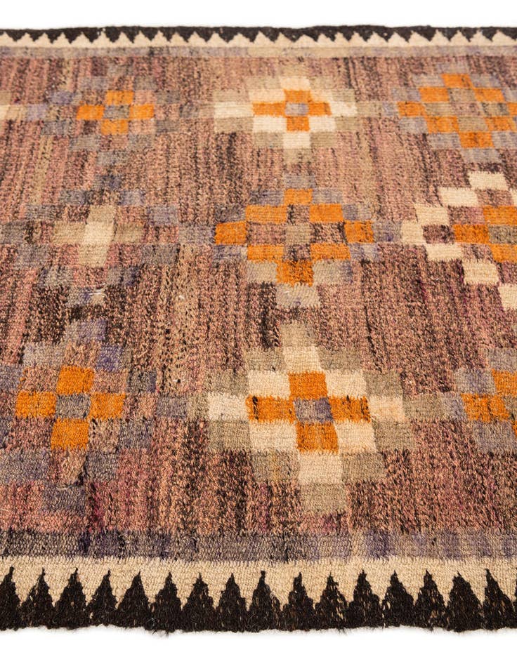 Detail image of  3' 9 x 7' 4  Hand Woven Kilim Fars Wool Runner Rug
