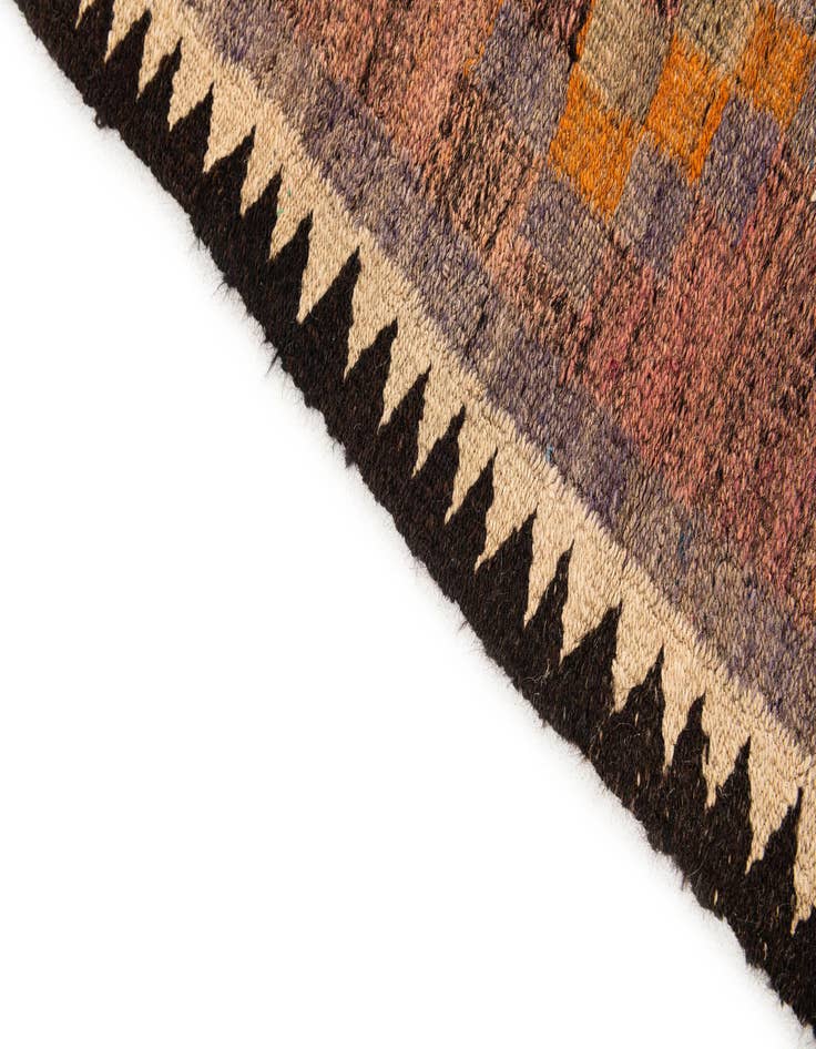 Detail image of  3' 9 x 7' 4  Hand Woven Kilim Fars Wool Runner Rug