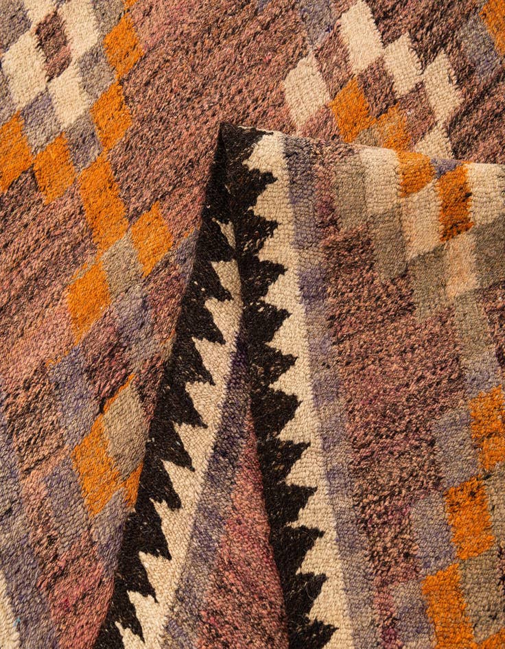 Detail image of  3' 9 x 7' 4  Hand Woven Kilim Fars Wool Runner Rug