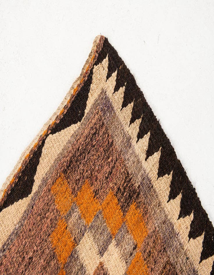 Detail image of  3' 9 x 7' 4  Hand Woven Kilim Fars Wool Runner Rug