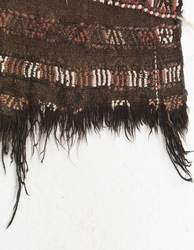 Detail image of  2' x 6' 10  Hand Knotted Kilim Fars Persian Wool Runner Rug