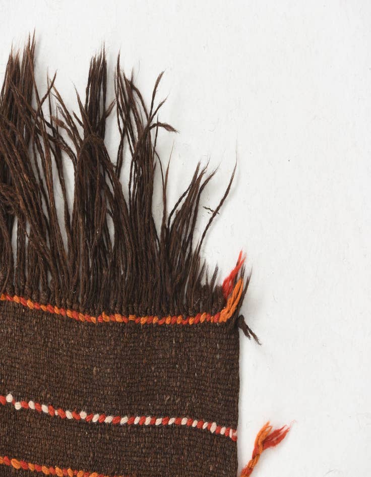 Detail image of  2' 1 x 9' 7  Hand Knotted Kilim Fars Persian Wool Runner Rug