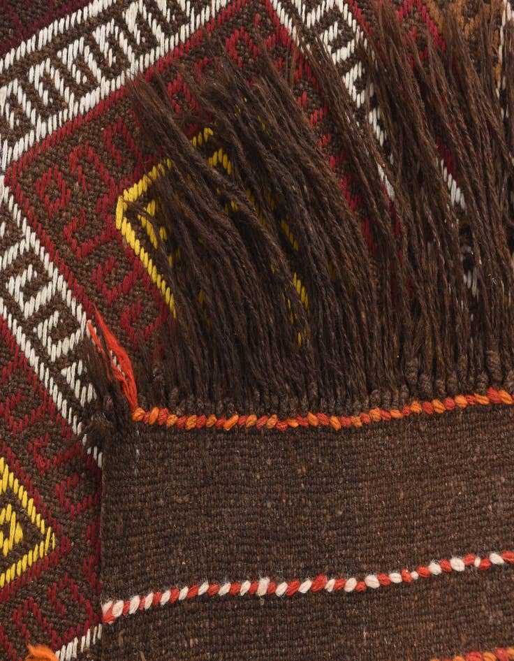 Detail image of  2' 1 x 9' 7  Hand Knotted Kilim Fars Persian Wool Runner Rug