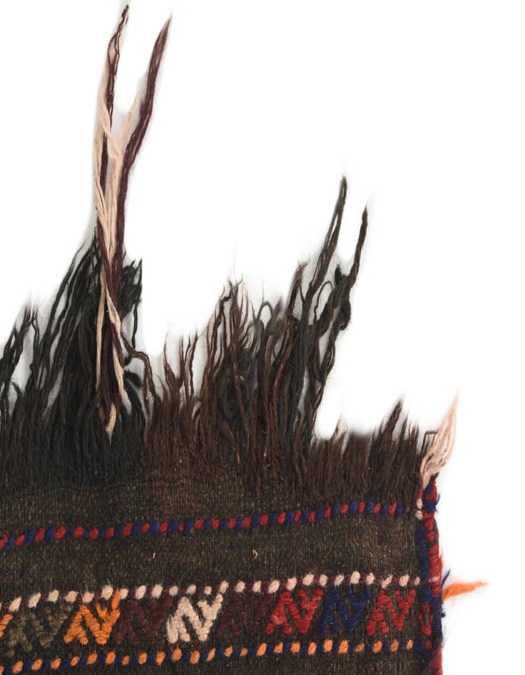 Detail image of  2' 1 x 8' 6  Hand Knotted Kilim Fars Persian Wool Runner Rug