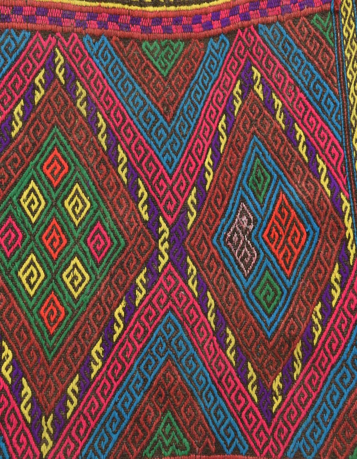 Detail image of  2' x 8' 2  Hand Knotted Kilim Fars Persian Wool Runner Rug