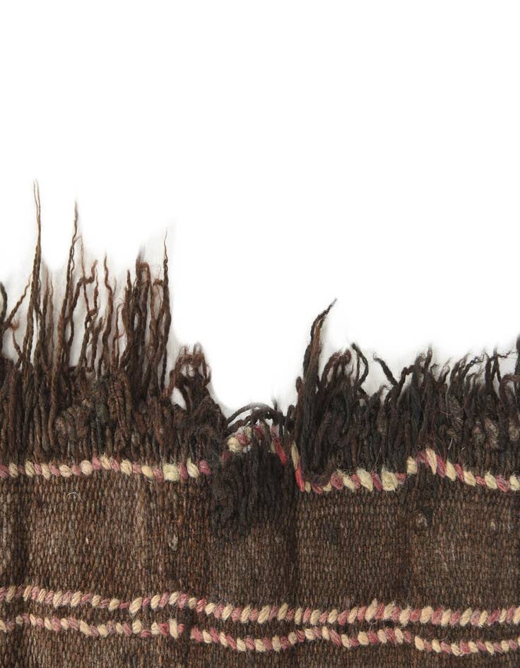 Detail image of  2' x 5' 7  Hand Knotted Kilim Fars Persian Wool Runner Rug