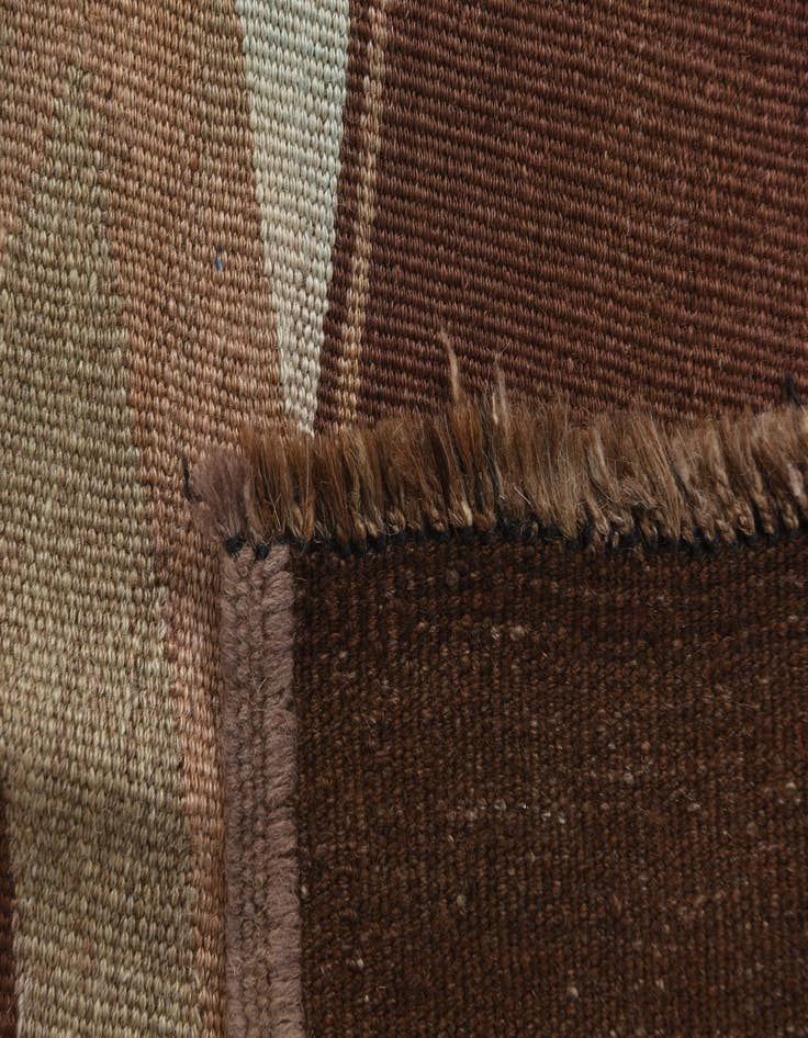 Detail image of  2' 1 x 14' 3  Hand Woven Kilim Fars Wool Runner Rug