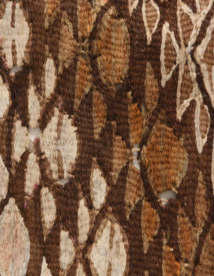 Detail image of  3' 5 x 8' 5  Hand Woven Kilim Fars Wool Runner Rug