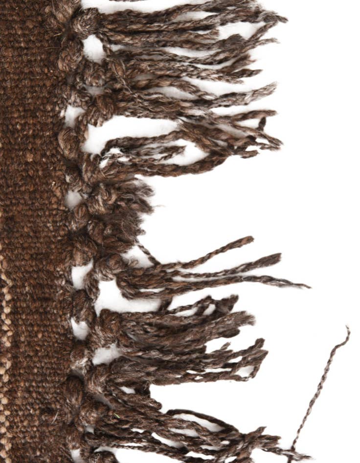 Detail image of  5' 2 x 9' 10  Hand Woven Kilim Fars Wool Runner Rug