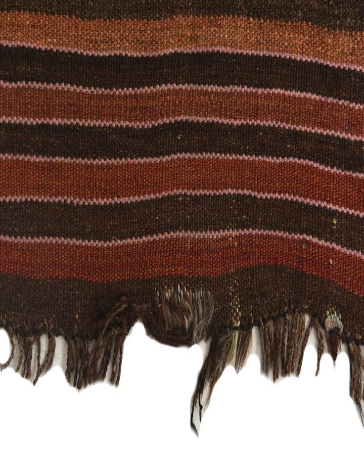 Detail image of  4' 1 x 10' 8  Hand Woven Kilim Fars Wool Runner Rug