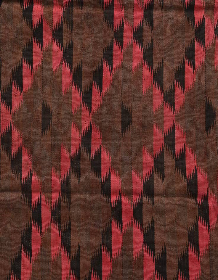 Detail image of  4' 6 x 15'  Hand Woven Kilim Fars Wool Runner Rug