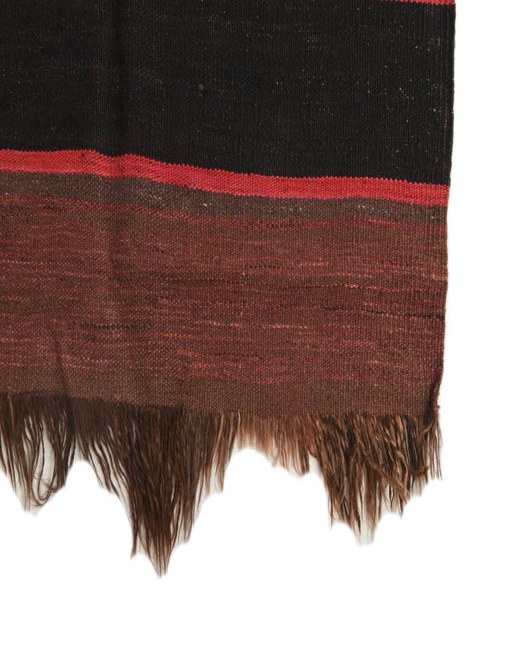 Detail image of  4' 6 x 15'  Hand Woven Kilim Fars Wool Runner Rug