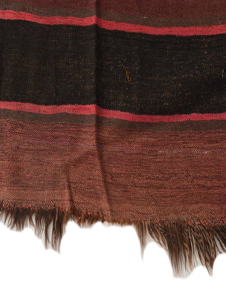 Detail image of  4' 6 x 15'  Hand Woven Kilim Fars Wool Runner Rug