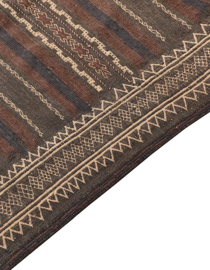 Detail image of  3' 5 x 6' 9  Hand Woven Kilim Fars Wool Runner Rug