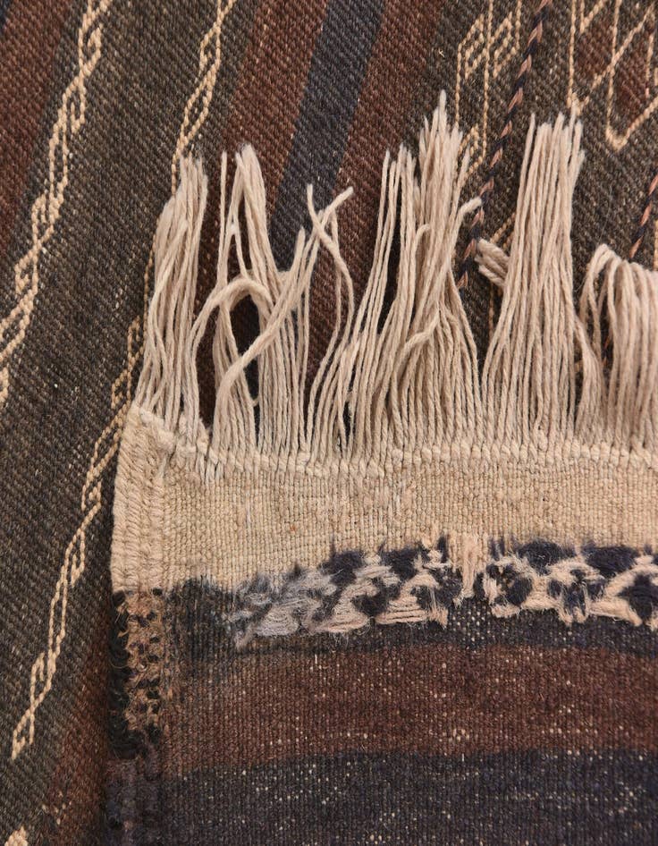 Detail image of  3' 5 x 6' 9  Hand Woven Kilim Fars Wool Runner Rug