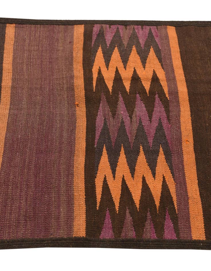 Detail image of  2' 5 x 10' 4  Hand Woven Kilim Fars Wool Runner Rug