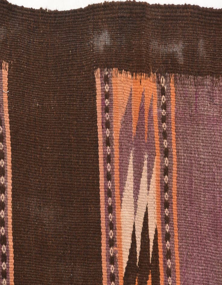 Detail image of  4' 7 x 11' 8  Hand Woven Kilim Fars Wool Runner Rug
