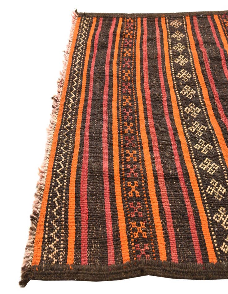 Detail image of  2' 8 x 8' 3  Hand Woven Kilim Fars Wool Runner Rug
