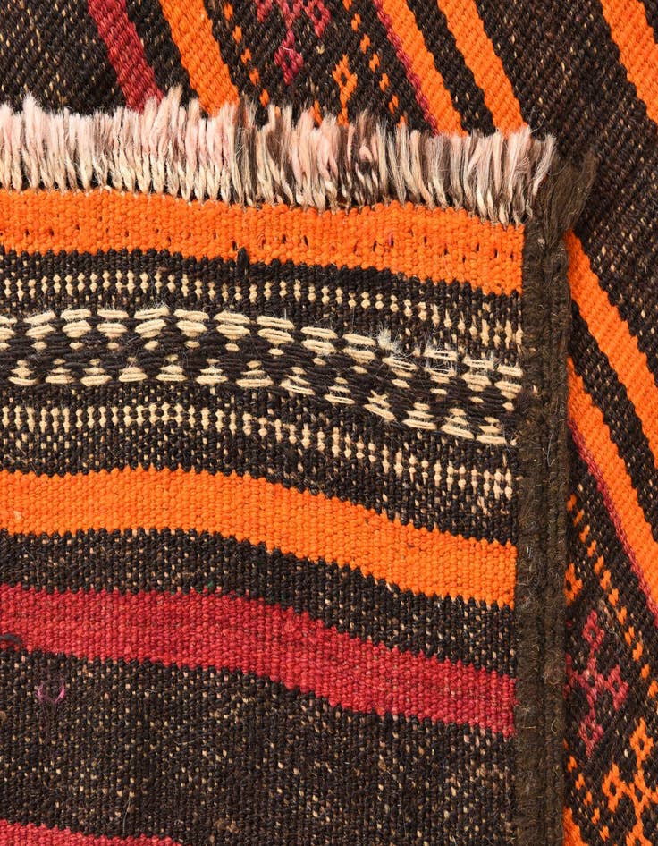 Detail image of  2' 8 x 8' 3  Hand Woven Kilim Fars Wool Runner Rug