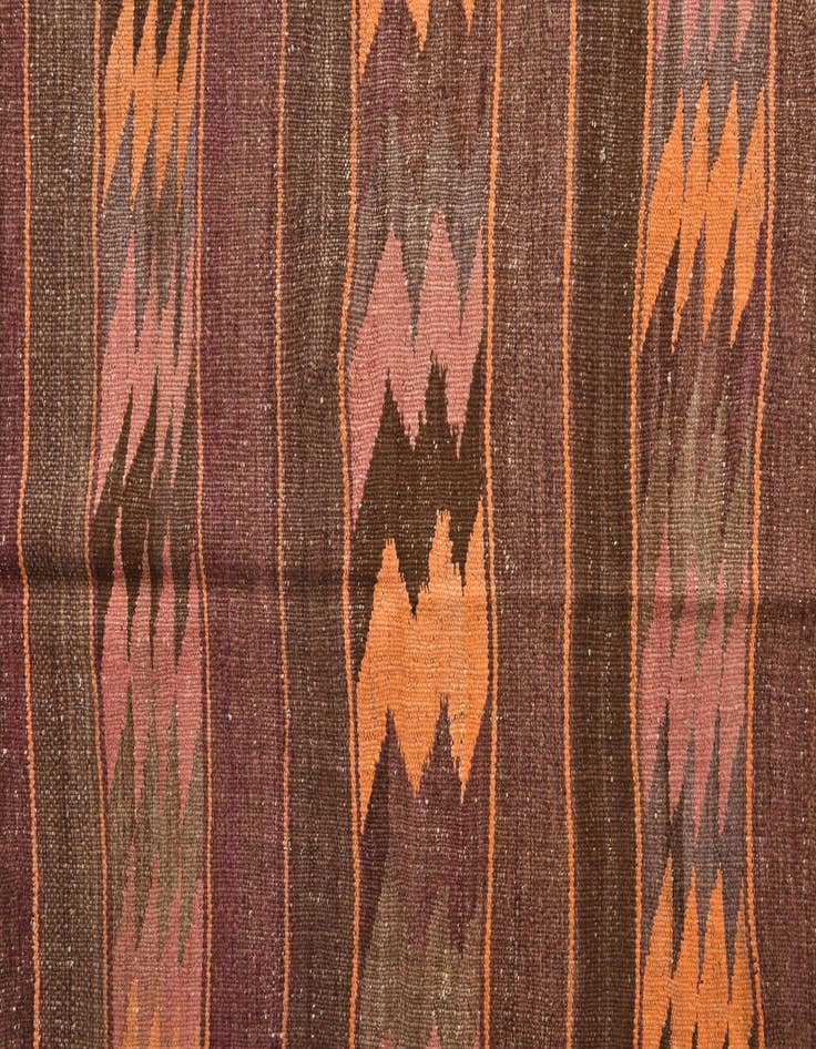 Detail image of  4' 10 x 12' 8  Hand Woven Kilim Fars Wool Runner Rug