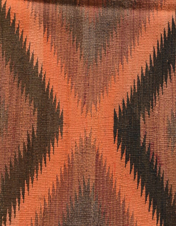 Detail image of  4' x 10' 8  Hand Woven Kilim Fars Wool Runner Rug