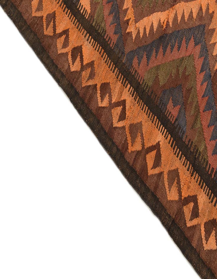 Detail image of  5' 5 x 11' 5  Hand Woven Kilim Fars Wool Runner Rug