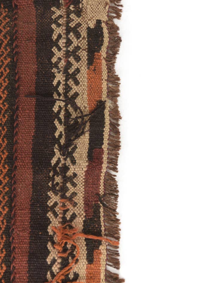 Detail image of  3' 6 x 12' 1  Hand Woven Kilim Fars Wool Runner Rug