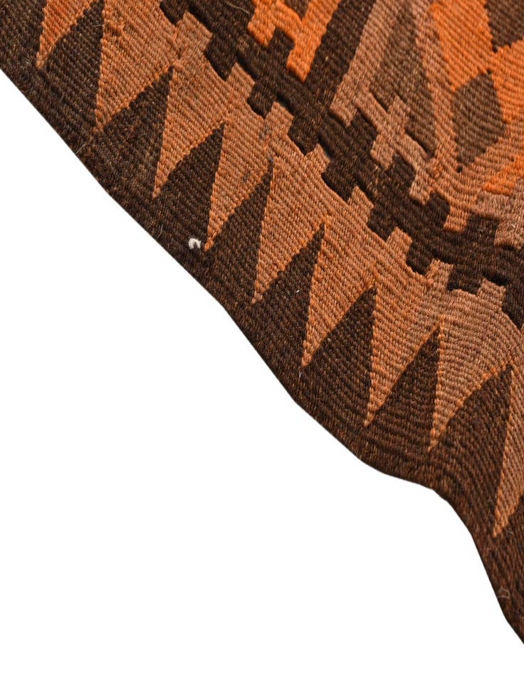 Detail image of  4' 2 x 10' 7  Hand Woven Kilim Fars Wool Runner Rug