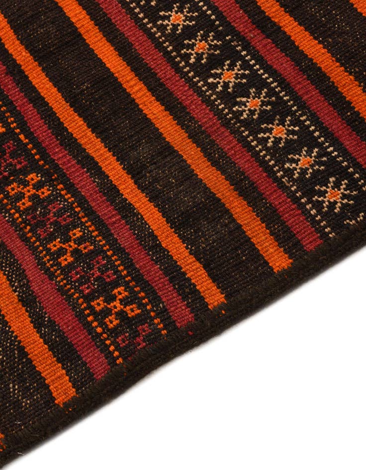 Detail image of  2' 5 x 8'  Hand Woven Kilim Fars Wool Runner Rug