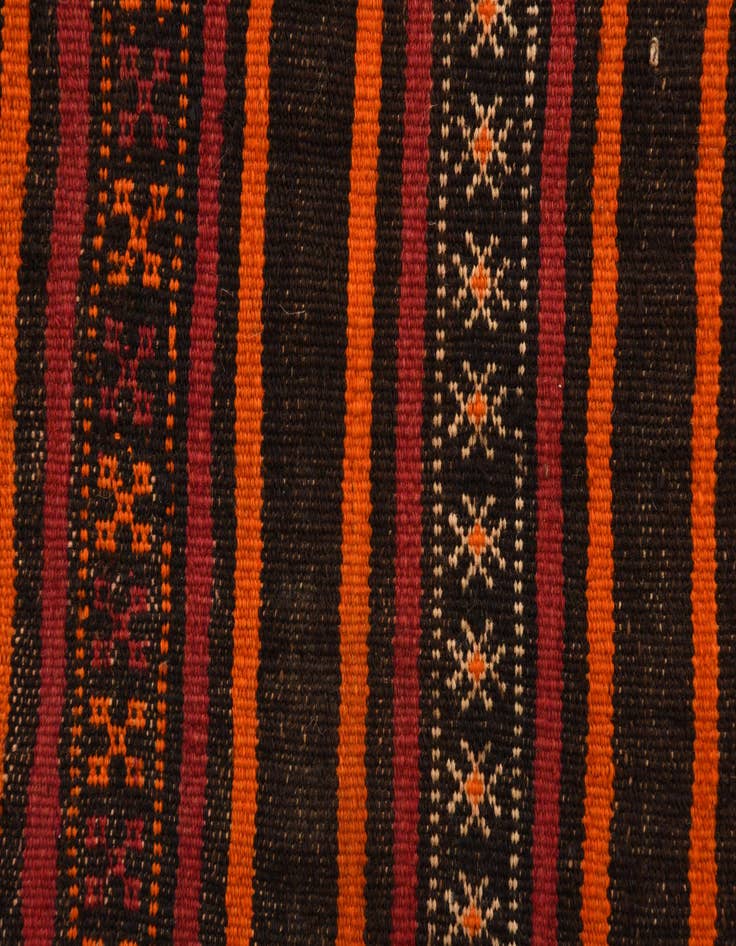 Detail image of  2' 5 x 8'  Hand Woven Kilim Fars Wool Runner Rug