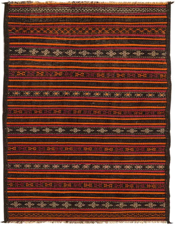 Primary image  2' 5 x 8'  Hand Woven Kilim Fars Wool Runner Rug