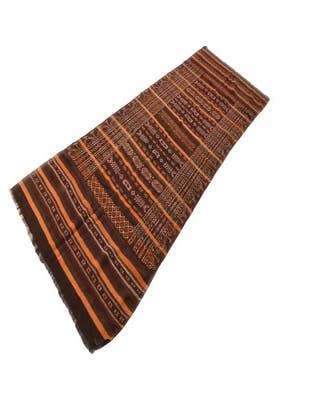 Detail image of  4' 1 x 12'  Hand Woven Kilim Fars Wool Runner Rug