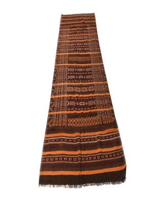 Detail image of  4' 1 x 12'  Hand Woven Kilim Fars Wool Runner Rug