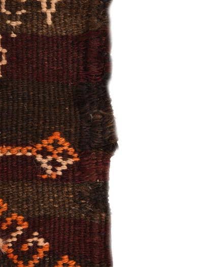 Detail image of  4' 1 x 12'  Hand Woven Kilim Fars Wool Runner Rug