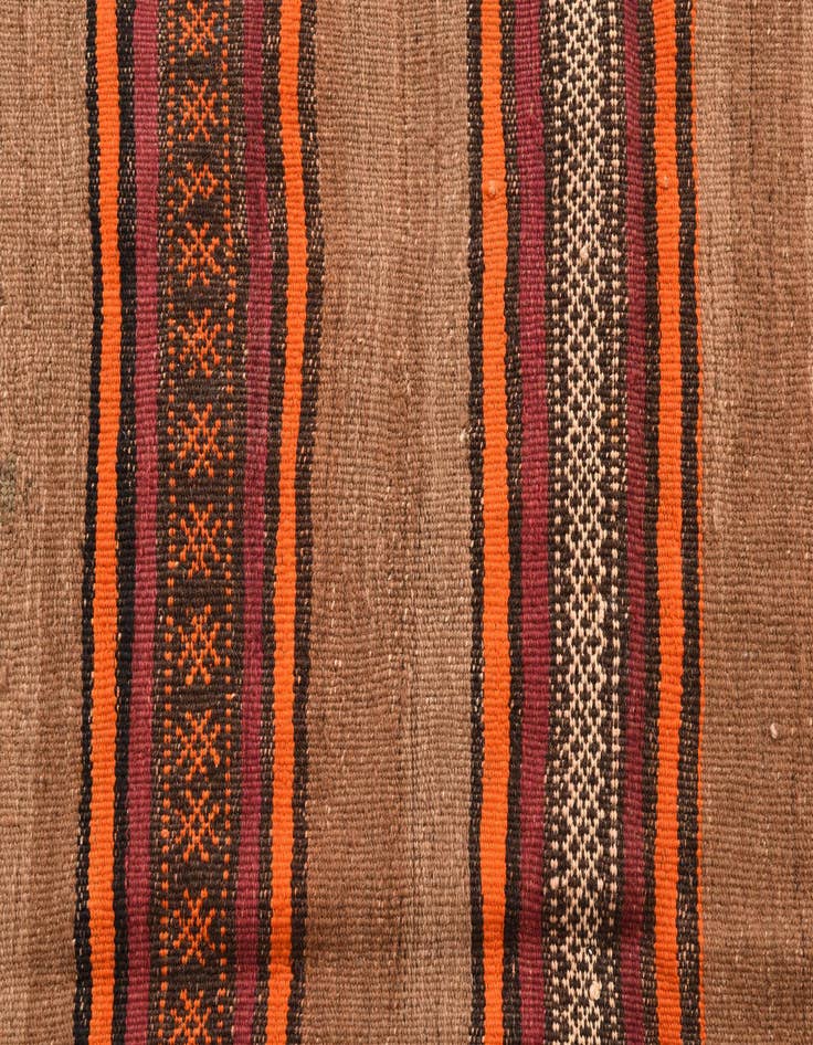 Detail image of  3' 8 x 10' 2  Hand Woven Kilim Fars Wool Runner Rug