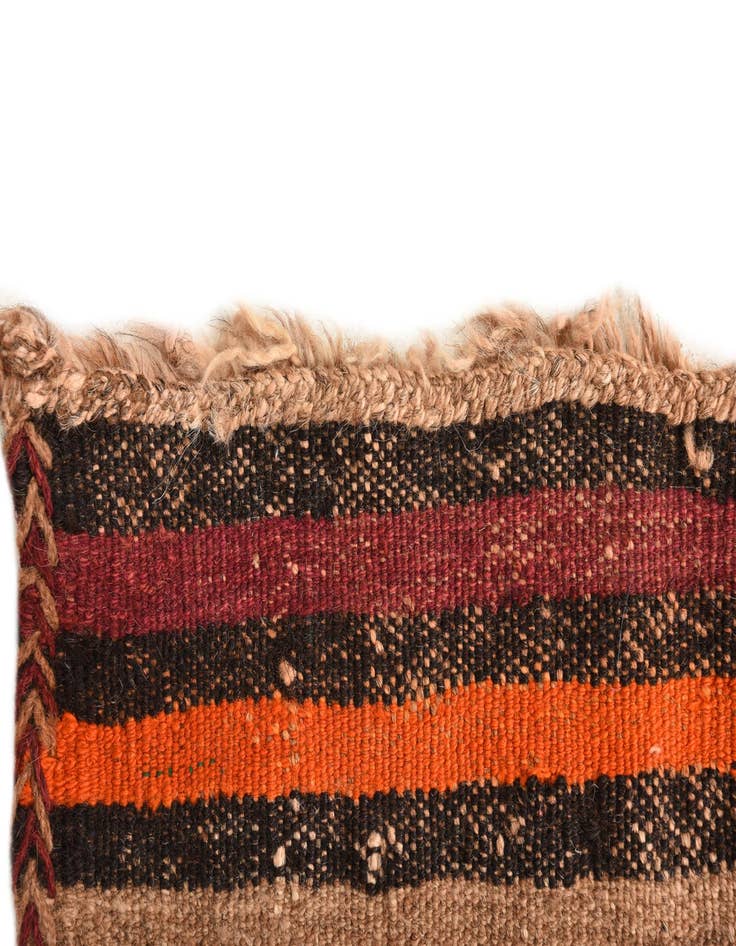 Detail image of  3' 8 x 10' 2  Hand Woven Kilim Fars Wool Runner Rug