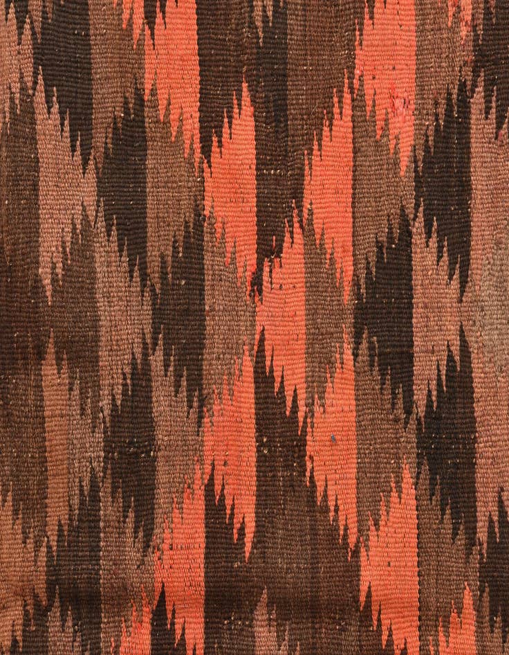 Detail image of  4' 5 x 12' 1  Hand Woven Kilim Fars Wool Runner Rug